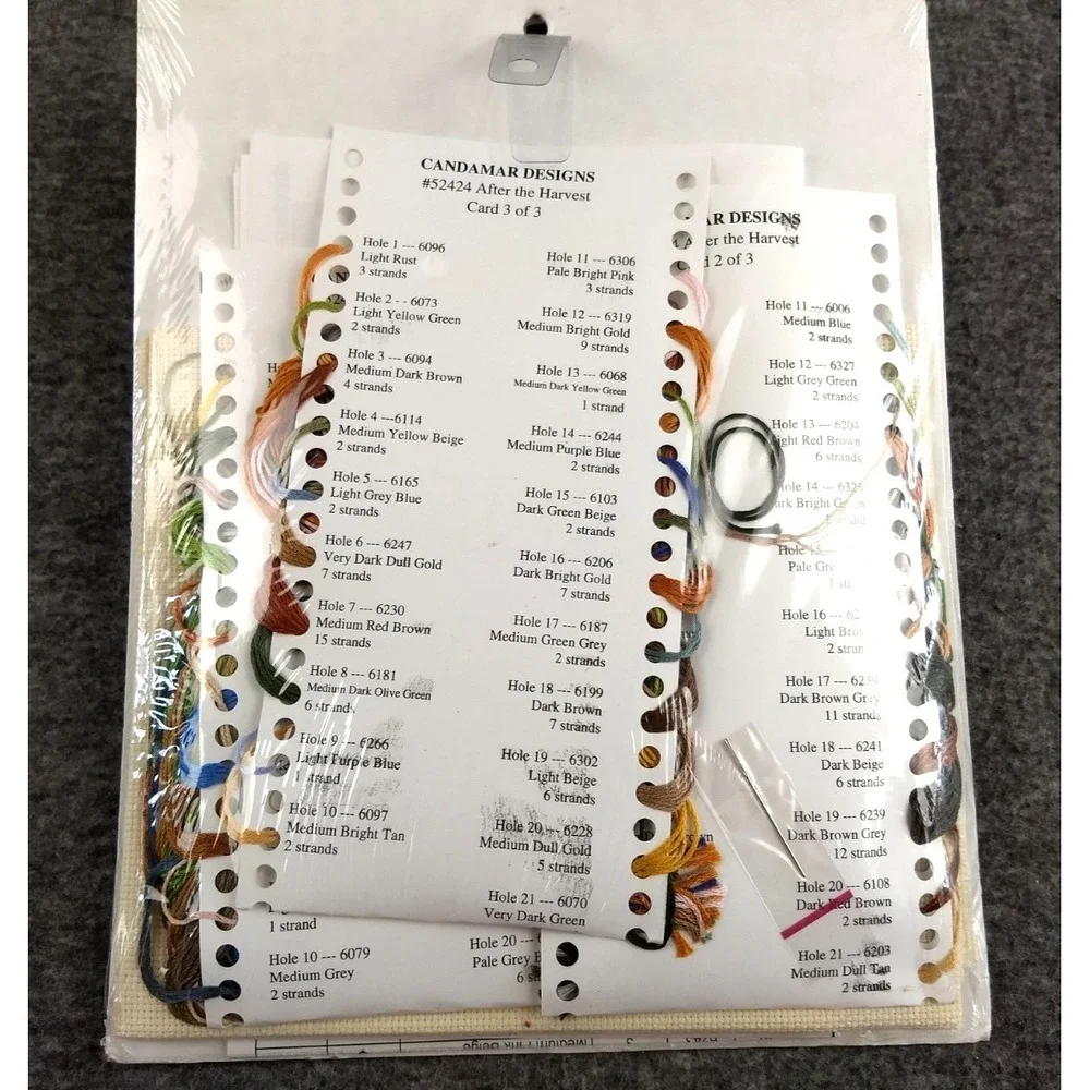 Candamar Designs Gold Collection Counted Cross Stitch Kit After The‎ Harvest NEW